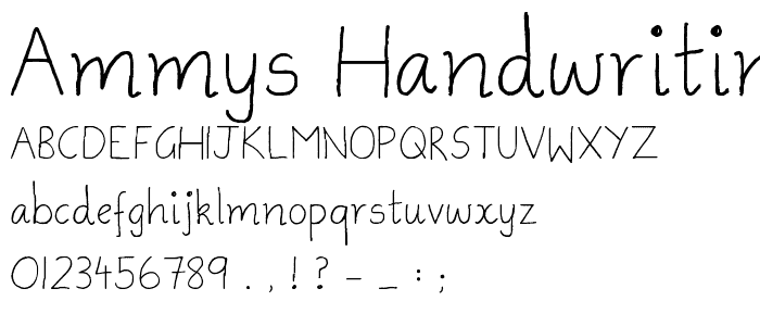 Ammys Handwriting font